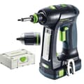 Miniatyrbild 2 av 5: 18V C 18 HPC 4.0 I-Plus borrskruvmejsel + 2 4Ah batterier + snabbladdare + Systainer SYS3 - FESTOOL - 576435