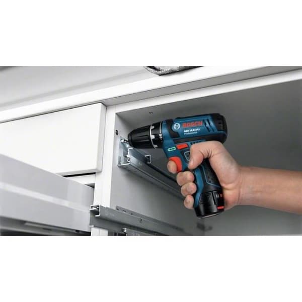 Bosch Professional GSB 12V-15 borrhammare + 2 x 2,0Ah batterier + AL 12V-20 laddare - 06019B690H