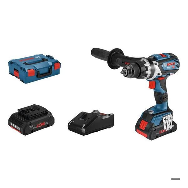 18V GSB 18V-110 C slagborrskruvmejsel + 2 Procore 4Ah batterier + laddare - BOSCH - 06019G030B