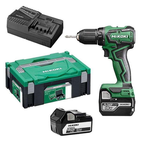 Borrskruvdragare - HIKOKI - DS18DDWPZ - 18V - 2 batterier 5Ah - Borstlös motor