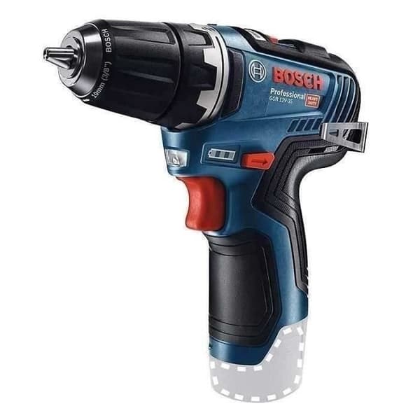 Bosch Professional GSR 12V-35 FC Flexiclick borrskruvmejsel utan batteri med 4 FlexiClick-adaptrar + L-BOXX - 06019H3003