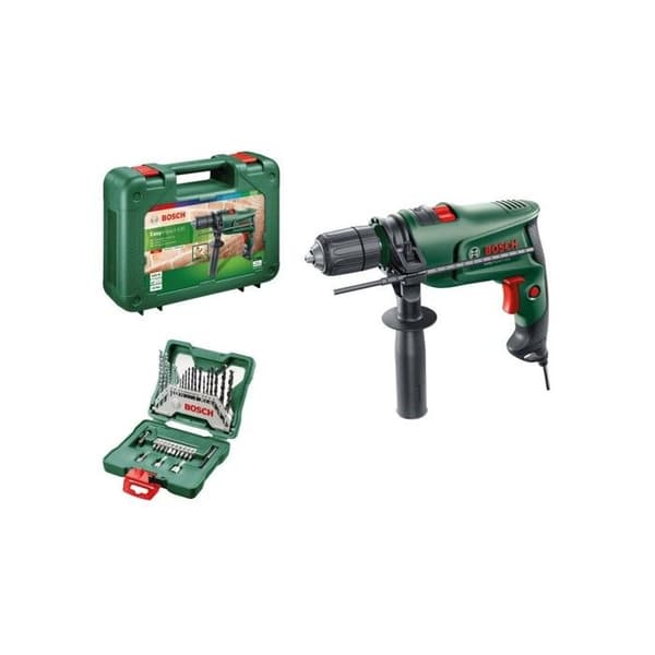 Slagborrmaskin 630W + Borr-/skruvkit 33 delar + Handtag + Väska BOSCH EASYIM