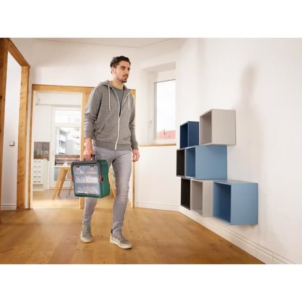 BOSCH Slagborrskruvdragare utan sladd 18V 2 hastigheter PSB 1800 + SystemBox 241 Tillbehör - 2 Lithium-Ion batterier 1.5Ah