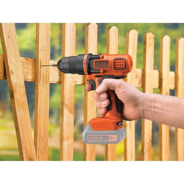 Sladdlös batteriborr - Black & Decker - BDCDD18N - 18V - Litiumjon - 28 Nm