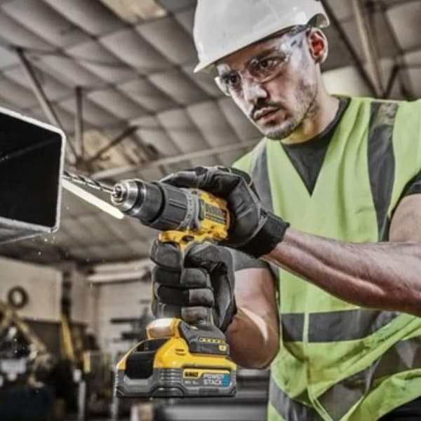 DEWALT POWERSTACK slagborr - 2 18V 5Ah batterier - DCD805H2T-QW