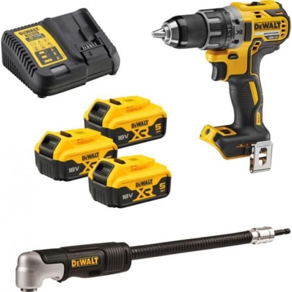 Dewalt sladdlös borrskruvmejsel - 18V - 3 x 5 Ah batterier - DCD791P3A-QW