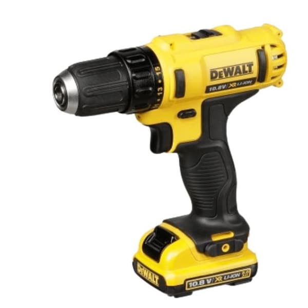 10,8 V sladdlös borrmaskin + 2 x 2Ah batterier + laddare + fodral - DEWALT - DCD710D2