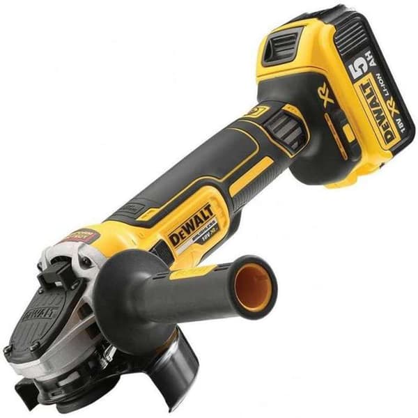 Paket med 2 18V XR-verktyg (DCD796 + DCG405) + 2 5Ah-batterier + laddare + T-STAK-låda - DEWALT