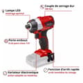 Miniatyrbild 6 av 6: Einhell Professional Slagborrmaskin utan sladd TP-CI 18 Li Brushless Solo Power X-Change (18V) Levereras utan batteri eller laddare