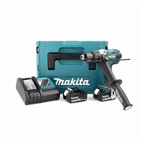 Slagborrskruvdragare - MAKITA - DHP458RTJ - 13 mm - 2x5ah 18 V Li-ion