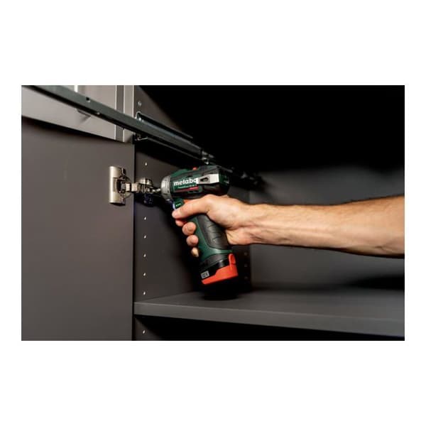 Metabo PowerMaxx BS BL Q 601749500 sladdlös borrmaskin/skruvdragare 12 V 2 Ah Li-Ion + 2 batterier - 4061792217843