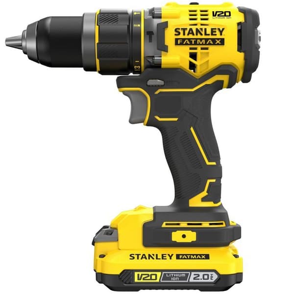 Stanley - V20 Slagborrskruvdragare 80 Nm BORSTLÖS - Litium 18V - 2 4A batterier - SFMCD721M2K-QW