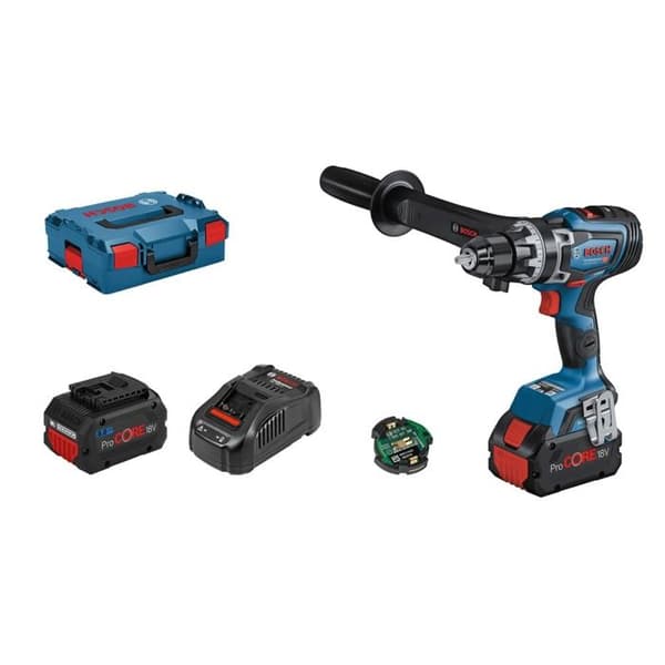 Perceuse visseuse BITURBO GSR 18V-150 C - BOSCH - med 2 batterier 18V 8.0Ah - L-BOXX - 06019J5005