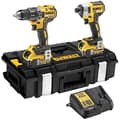 Miniatyrbild 1 av 6: DeWalt - Kit med 2 maskiner 18V 2x5Ah Li-Ion slagborr + slagdrivare - DCK266P2