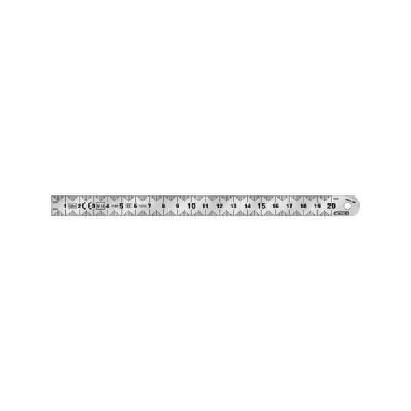 Flexibel kromad linjal 150 mm x 15 mm x 0,5 mm