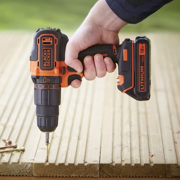Black &amp; Decker BDCHD18KB borrskruvdragare 2x 18V batterilåda