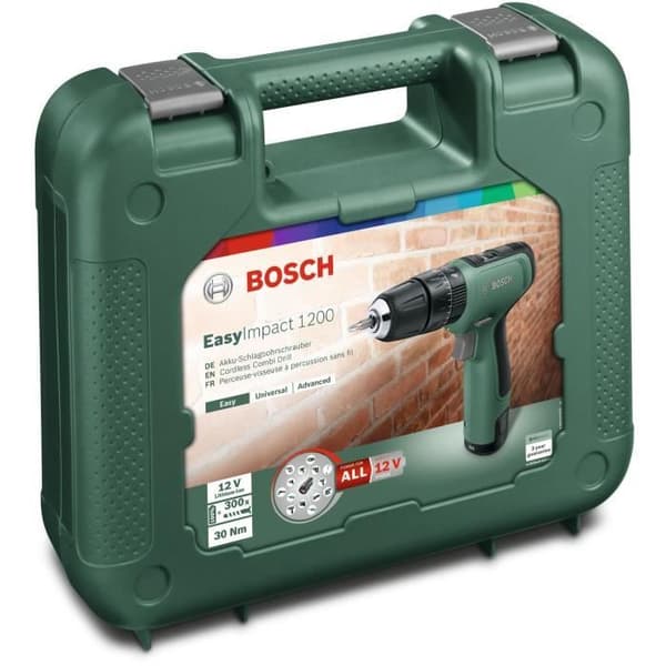 BOSCH EasyImpact 1200 borrskruvdragare 2 slag 1,5 Ah