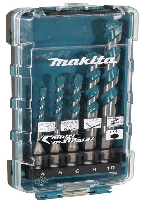 Perforator Makita - E-16732 - Perforator SET MED UNIVERSALBORR 1/4HEX /5 st.
