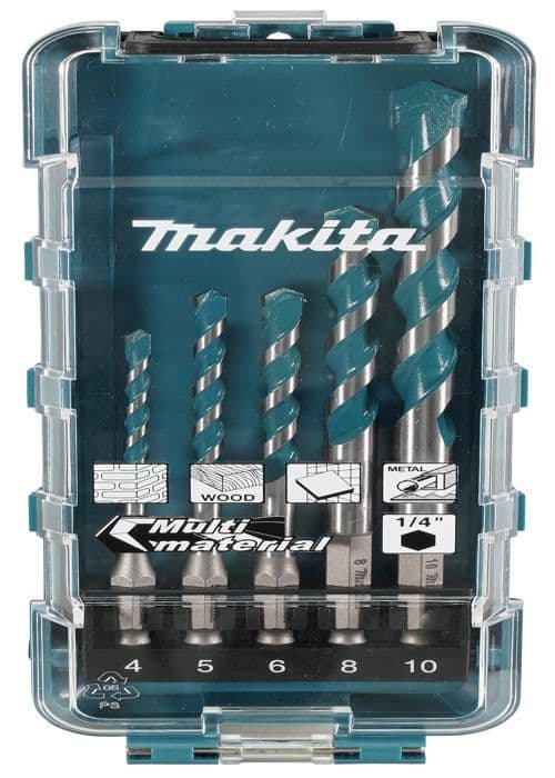 Perforator Makita - E-16732 - Perforator SET MED UNIVERSALBORR 1/4HEX /5 st.