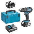 Miniatyrbild 1 av 6: MAKITA DHP482RTJ slagborrmaskin - 2 18 V 5 Ah Li-ion batterier - Makpac box