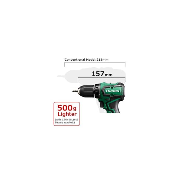 Perceuse visseuse 55Nm 18V - HIKOKI - utan batteri eller laddare - DS18DDW4Z