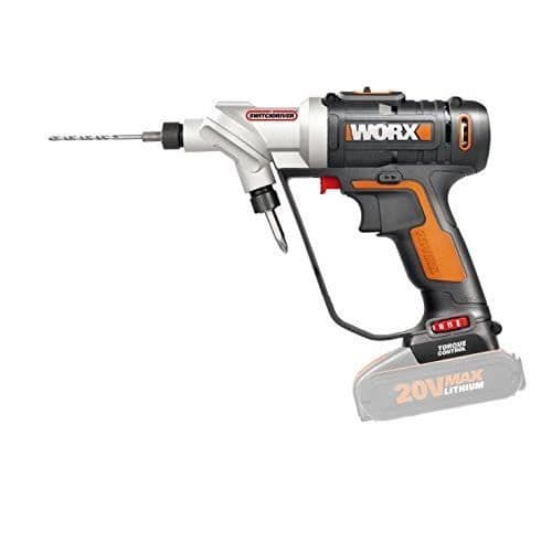 Worx 20 V Li Borrskruvdragare utan sladd Batteri Li-Ion switchdriver, wx176.9, roterande chuck, 2 batterier, Svart, 1 p WX176.
