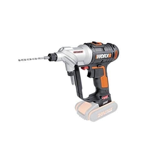Worx 20 V Li Borrskruvdragare utan sladd Batteri Li-Ion switchdriver, wx176.9, roterande chuck, 2 batterier, Svart, 1 p WX176.