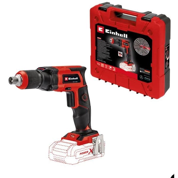Einhell Trådlös gipsskruvdragare TE-DY 18 Li-Solo Power X-Change (18V, med E-Box S35) Levereras utan batteri och laddare
