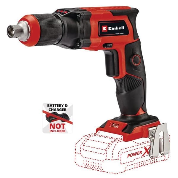 Einhell Trådlös gipsskruvdragare TE-DY 18 Li-Solo Power X-Change (18V, med E-Box S35) Levereras utan batteri och laddare