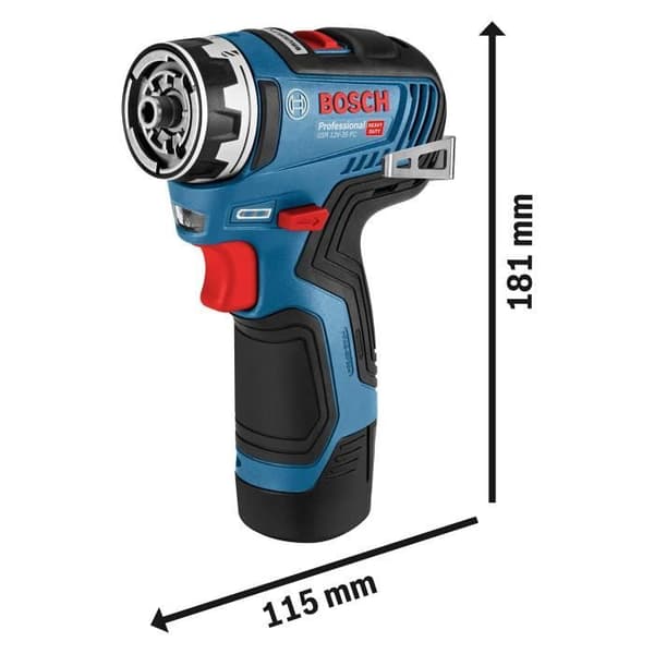 Bosch - GSR 12V-35 FC Flexiclic sladdlös borrskruvmejsel - 35Nm utan batteri eller laddare i en L-Boxx 102 Professional