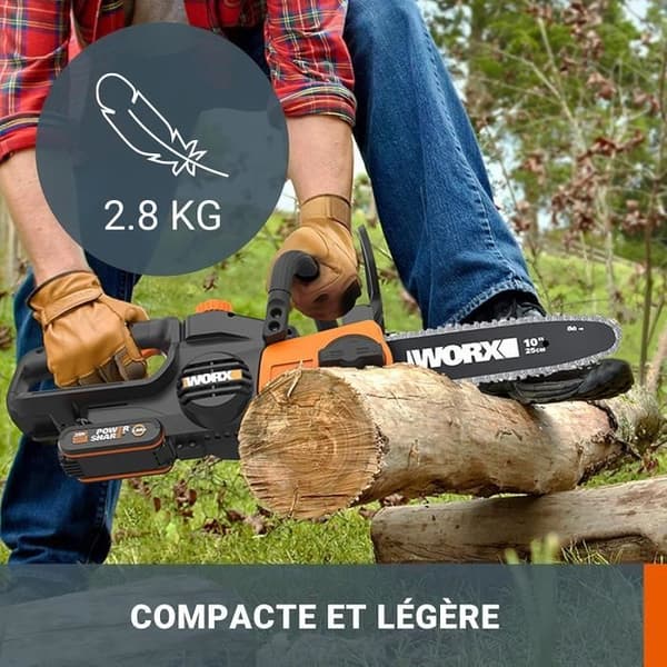 Trådlös kedjesåg WORX 20V PowerShare