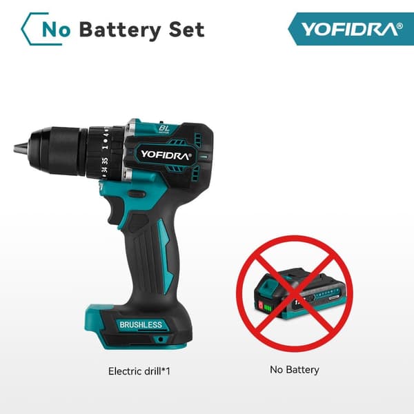 YOFIDRA Sladdlös Borrmaskin Elektrisk Skruvdragare Mini Trådlösa Batteridrivna Verktyg