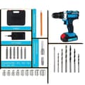 Miniatyrbild 1 av 2: Batteridriven Slagskruvdragare, 1800RPM Laddningshastighet, 400W Effekt,2 * batteri