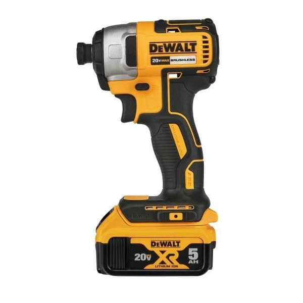 DEWALT - 18V XR borstlös borr- och slagdrivningspaket - DCK2060D2T-QW - Levereras med 1 TSTAK-fodral + 2 x 18V XR 2.0Ah-batterier