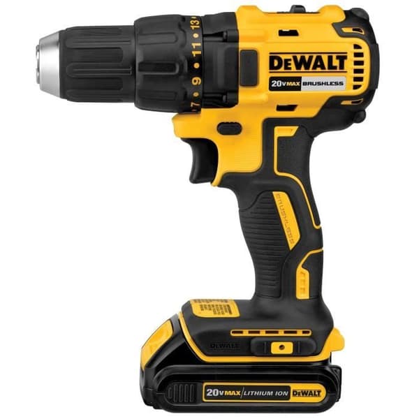 DEWALT - 18V XR borstlös borr- och slagdrivningspaket - DCK2060D2T-QW - Levereras med 1 TSTAK-fodral + 2 x 18V XR 2.0Ah-batterier