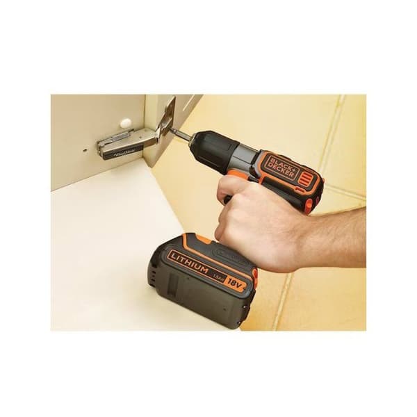 Black &amp; Decker ASD18K Autosense Autoselect Borrskruvdragare 18V Box