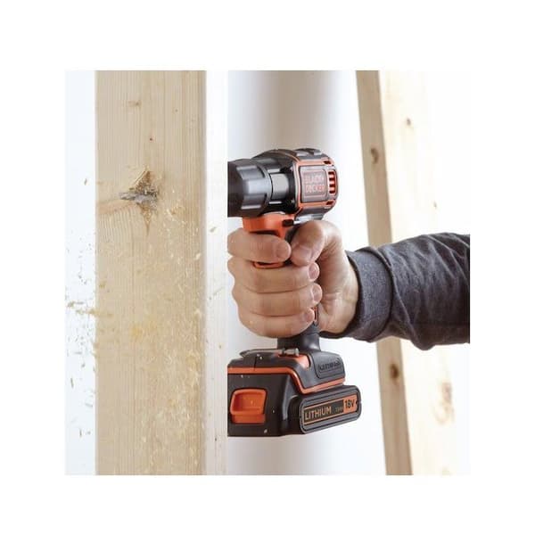 Black &amp; Decker ASD18K Autosense Autoselect Borrskruvdragare 18V Box