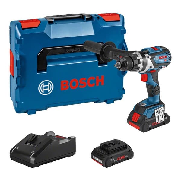 18V GSR 18V-110 C borrskruvdragare + 2 Procore 4.0Ah batterier + laddare + L-Boxx - BOSCH - 06019G010A