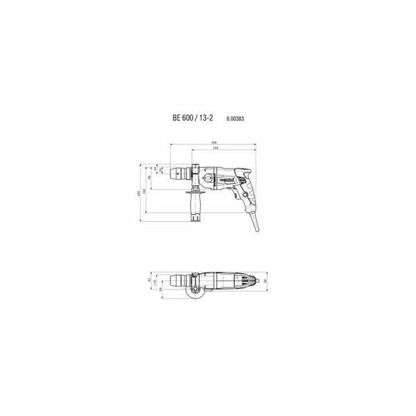 Metabo BE 600-13-2 borr - 600 W - 290 W - 220-240 - 50-60 - 1,9 kg - 2500 rpm