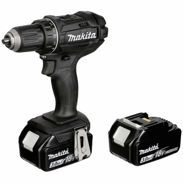 Makita DDF482RFEB 13mm 62Nm sladdlös borrmaskin/skruvdragare 2 x 18V batterier