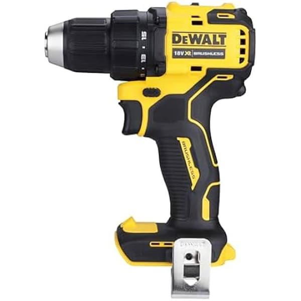 Kombinerad borrmaskin - DEWALT - DCD708N - Utan kol - 18 V - Endast enhet, svart/gul