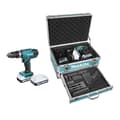 Miniatyrbild 1 av 6: MAKITA 18V slagborrskruvdragare + 2 st 1,3Ah batterier + laddare + ALU box - HP457DWEX4