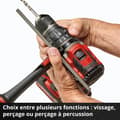 Miniatyrbild 3 av 4: Einhell Professional Borrskruvdragare TP-CD 18/120 Li-i BL - Solo Power X-Change (18V) Levereras utan batteri eller laddare
