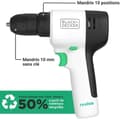Miniatyrbild 2 av 4: BLACKDECKER Borrskruvdragare 12V REVIVA med Inbyggt Batteri 1.5Ah 80 Tillbehör och verktygslåda med organisatörer 12.5 REVD