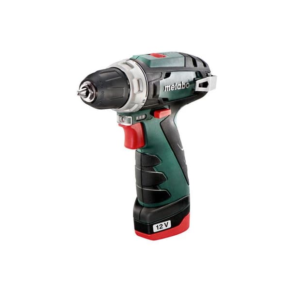 Sladdlös borrskruvdragare - METABO - 600984500 - 12V - 2 batterier 2Ah - Laddare ingår