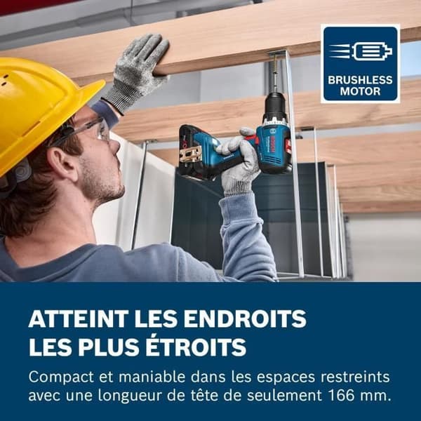 Bosch Professional 18V System Sladdlös borrskruvdragare GSR 18V-65 borstlös motor