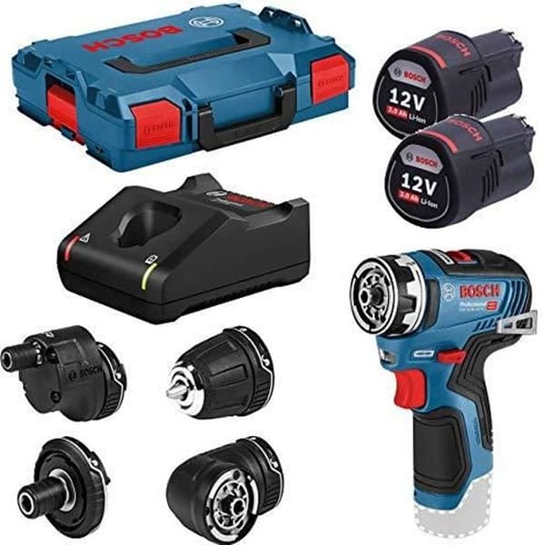 Bosch Professional GSR 12V-35 FC borrmaskin + 2 batterier 3,0Ah + L-Boxx - 06019H3000