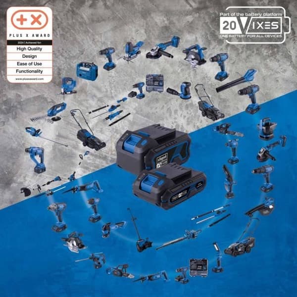 Coffert borrskruvdragare utan sladd C-DTB74/1-X - 50Nm chuck 13mm + 74 tillbehör - SCHEPPACH 20V IXES + batteri 2Ah + laddare