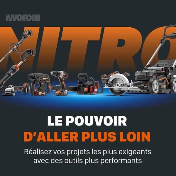 WORX NITRO Trådlös Borstless Borrskruvdragare 20V WX177 SwitchDriver