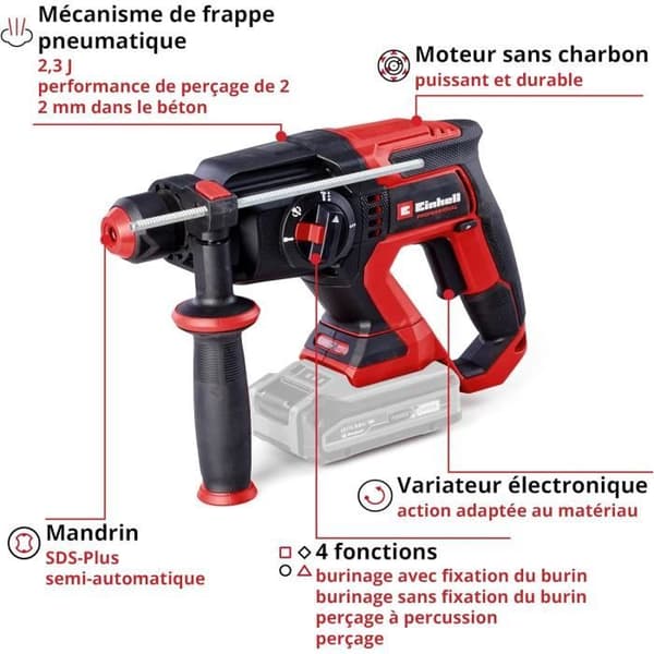 Trådlös slagborr TP-HD 1822 D Li BL-Solo Professional Einhell